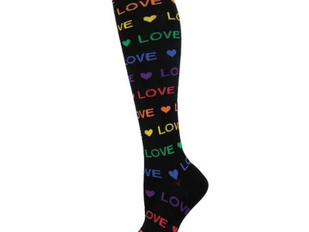 Love Love Love Women s Knee High Socks Black Cheap