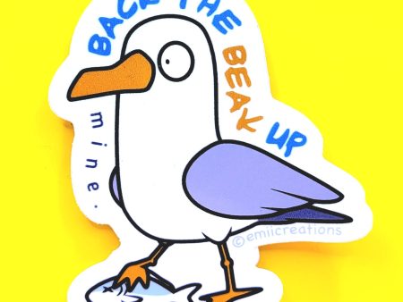 Back The Beak Up Seagull Sticker For Cheap