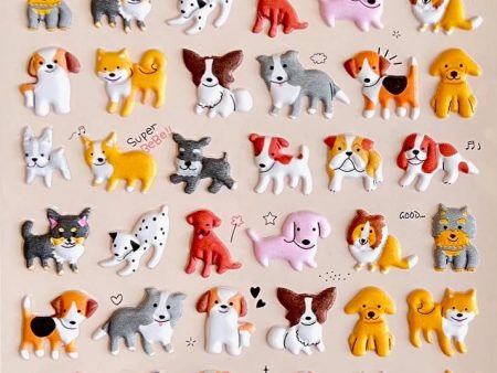 Puppy Puffy Stickers Animal Seal Online Hot Sale