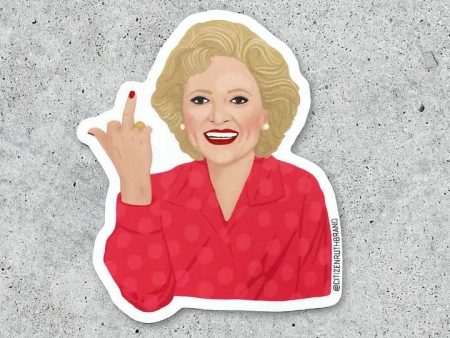 Betty White Bird Vinyl Sticker Sale