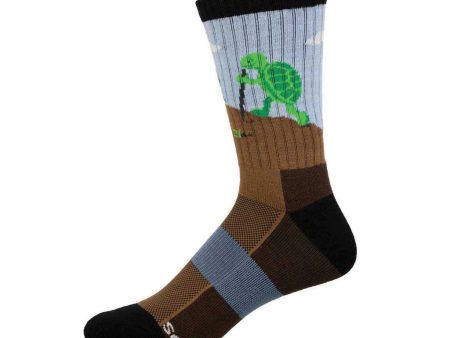 Turtle Power Men s Wool Crew Socks Blue Cheap