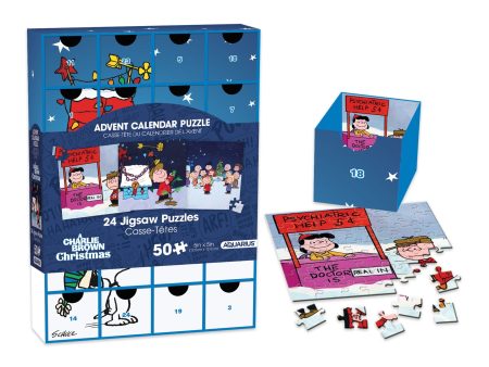 Peanuts Charlie Brown Christmas Advent Calendar Puzzle on Sale