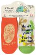 Little Burrito & Don t Blame Your Farts Baby Socks Pack Of 2 on Sale