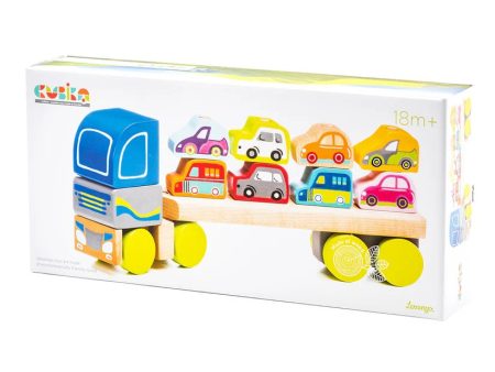 Cubika Wooden Truck And Cars Supply