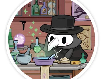 Cute Plague Doctor Lab Sticker For Discount