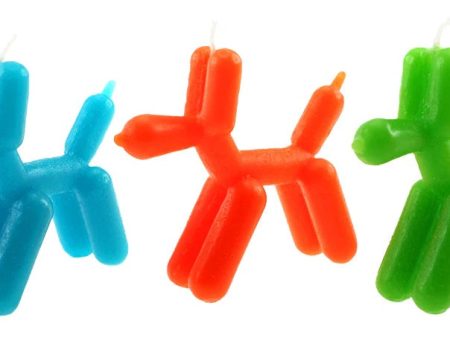 Balloon Dog Candles 5 pc Set Online Hot Sale