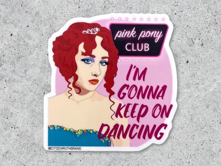 Chappell Roan Pink Pony Club Vinyl Sticker Online Hot Sale