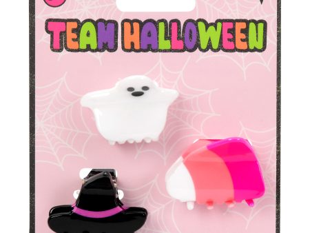 Team Halloween Hair Clip Set Fashion