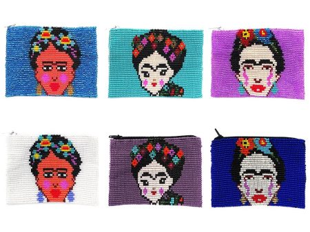 Frida Kahlo Seed Bead Coin Purse For Cheap