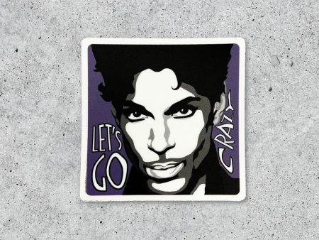 Prince Let s Go Crazy Vinyl Sticker Online Sale