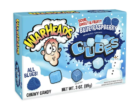 Warheads Blue Raspberry Chewy Cubes Sale