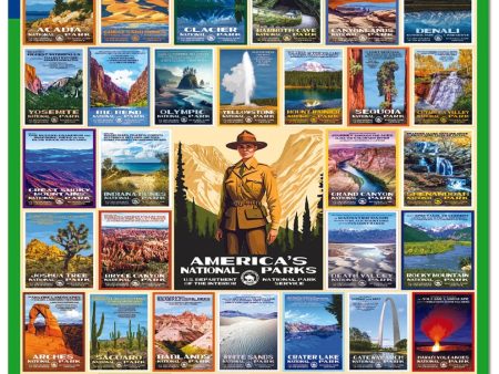 National Park Posters Puzzle 1000 pc Fashion