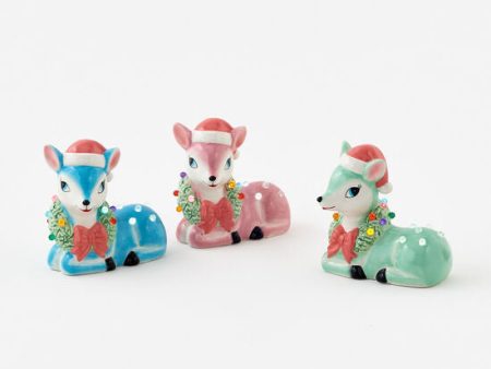 Lighted Ceramic Reindeer 5.5  Assorted Online now