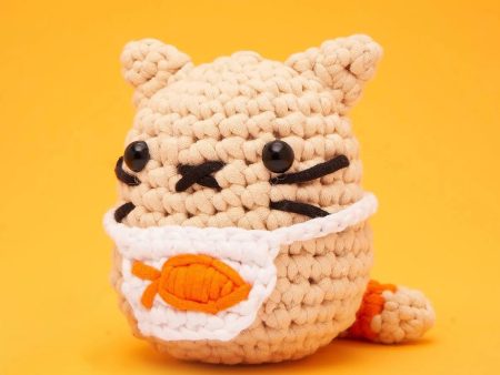 Woobles Nico The Cat Beginner Crochet Kit Supply