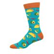 Something To Taco Bout Men s Bamboo Socks Blue Hot on Sale