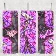 Hazbin Hotel Stained Glass Tumbler Angel Dust 20 oz For Discount