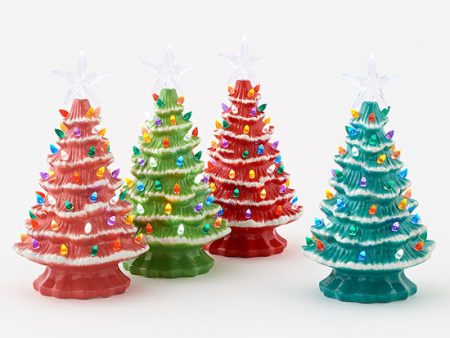 Blue Lighted Ceramic Christmas Tree 12  Sale