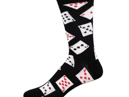 Deal Me In Men s Bamboo Socks Black Supply