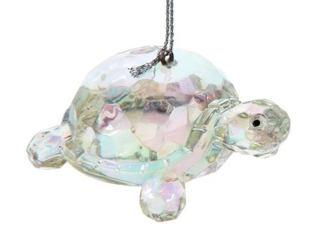 Turtle Clear Acrylic Ornament 2.75  Fashion