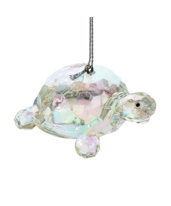 Turtle Clear Acrylic Ornament 2.75  Fashion