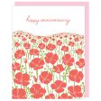 Card Field Of Poppies Anniversary For Sale