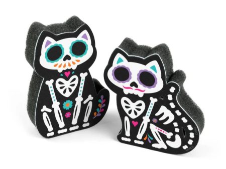 Feline Clean Sugar Skull Cat Sponges Online Hot Sale