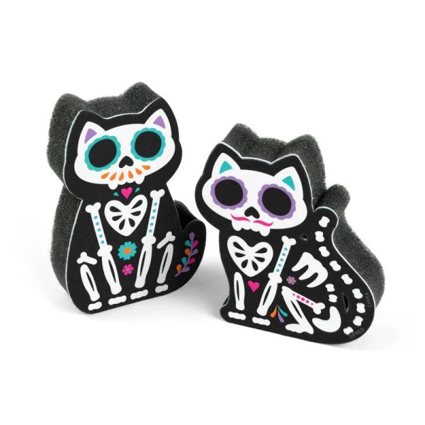 Feline Clean Sugar Skull Cat Sponges Online Hot Sale