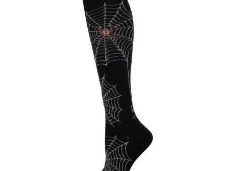 Spider Webs Women s Knee High Socks Black Online