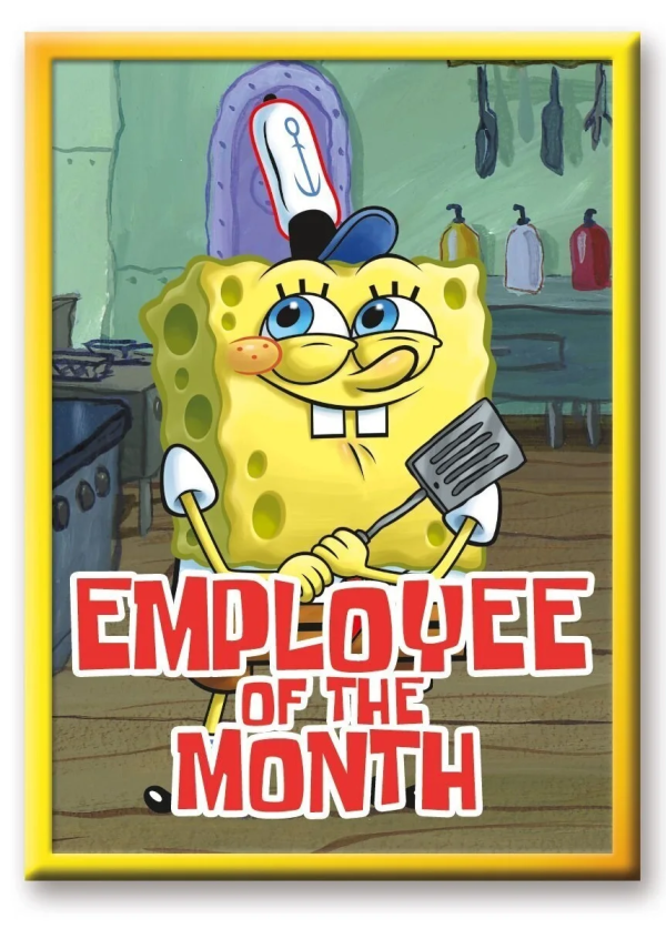 MAGNET SpongeBob SquarePants Employee Of The Month Online Hot Sale