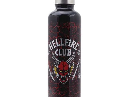 Stranger Things Hellfire Club Metal Water Bottle For Cheap