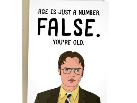 Card Age Is Just A Number False You re Old Dwight Online now