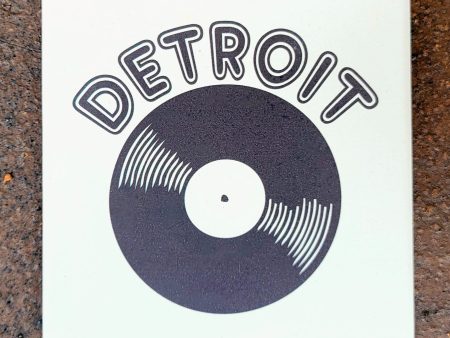 Detroit Vinyl Coaster For Cheap