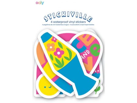 Stickiville Peace & Love Die-Cut Vinyl Stickers on Sale