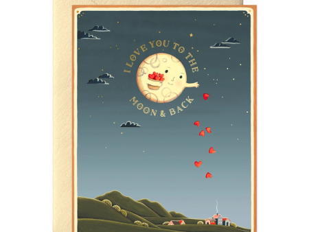 Card I Love You To The Moon And Back For Discount