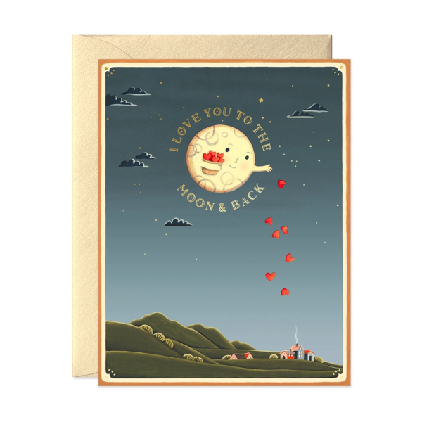 Card I Love You To The Moon And Back For Discount