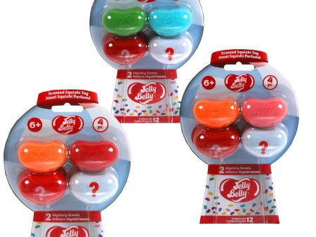 Jelly Belly 4 Pack Scented Squishi Toy on Sale