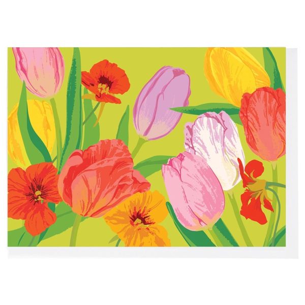 Card Tulips & Nasturtiums Online now