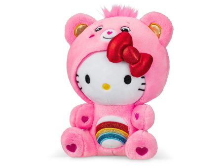 Sanrio X Care Bears Plush 8  Hello Kitty Cheer Bear Discount