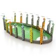 Harry Potter Quidditch Pitch Metal Model Sale