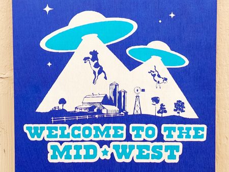 Welcome To The Midwest Wooden Sign Online Sale