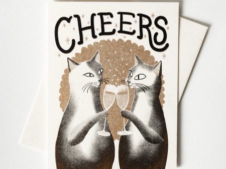 Card Cheers Cats Celebration Supply