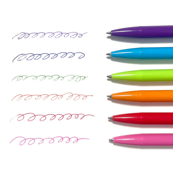 Bright Writers Colored Ballpoint Pens Fashion