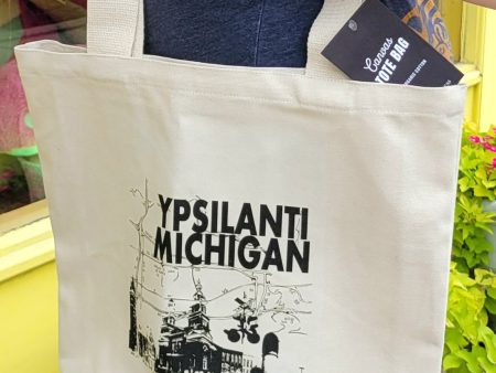 Ypsilanti Michigan Map Tote Bag Supply