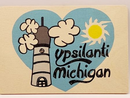 Ypsilanti Cartoon Wood Postcard Hot on Sale