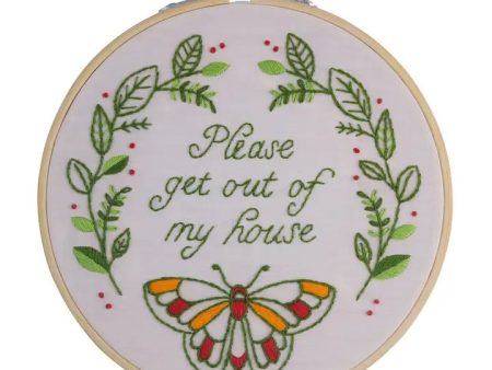 Please Get Out Of My House 6  Embroidery Kit Discount