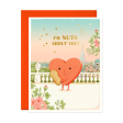 Card Nuts About You Heart Valentine Fashion