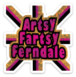 Artsy Fartsy Ferndale Glitter Vinyl Sticker Online