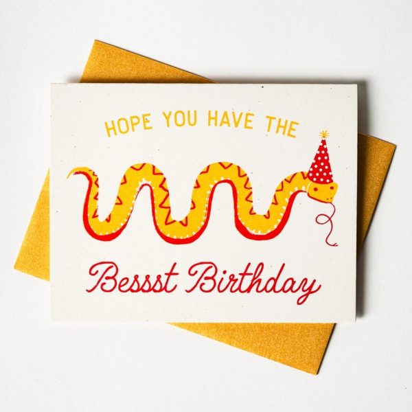 Card Bessst Birthday Snake Sale