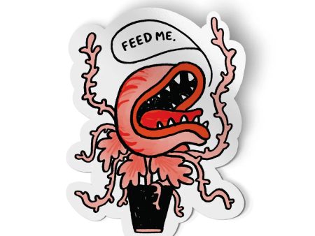 Feed Me Carnivorous Plant Sticker Supply