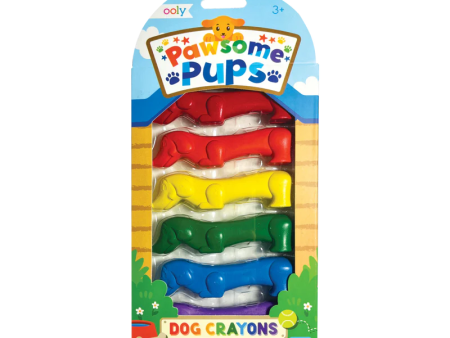 Pawsome Pups 6 Dog Crayons on Sale